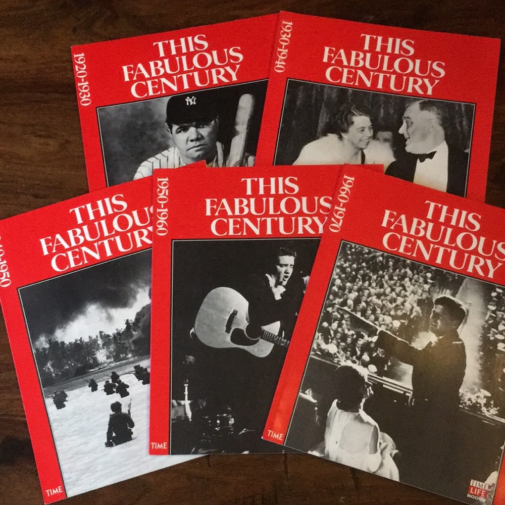 Vintage Time Life Books This Fabulous Century 1920-1970 Five Volume Set GUC Red